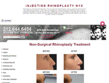 Tablet Screenshot of injectionrhinoplastynyc.org
